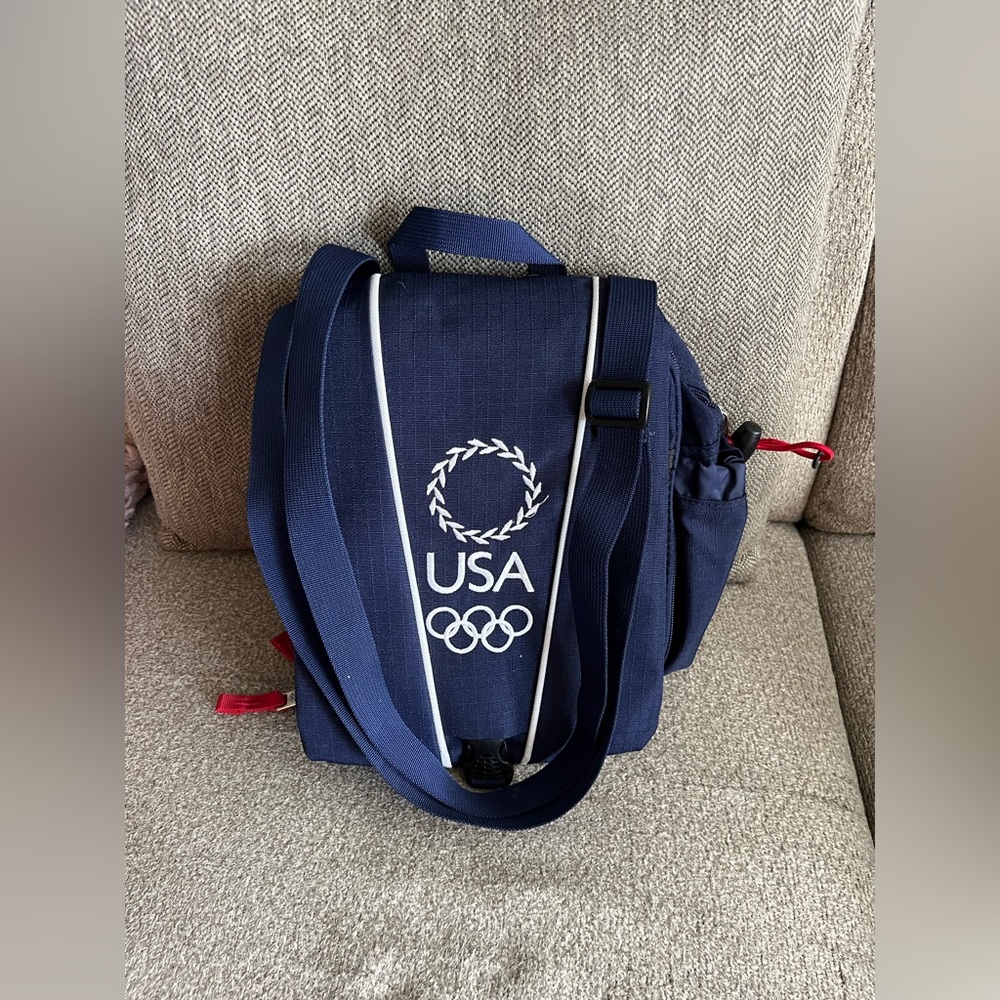 2004 Roots Brand Athens Olympics Team USA Crossbody Bag Dark Blue